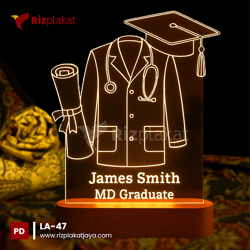 LA-47 Lampu Akrilik Hadiah Graduation