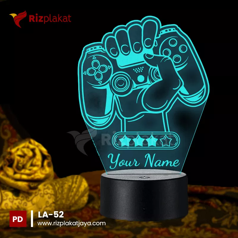 Jual Lampu Akrilik LED Desain Unik