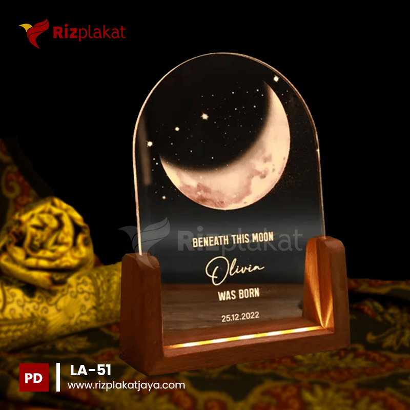 LA-52 Lampu akrilik lucu untuk anak-anak