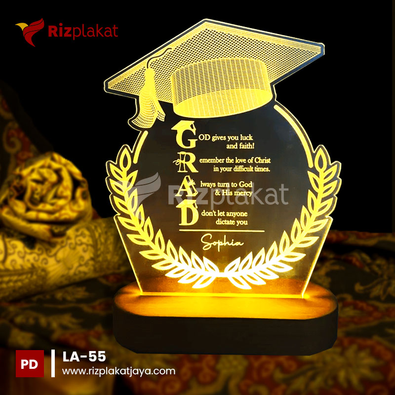 LA-55 lampu akrilik penuh gaya