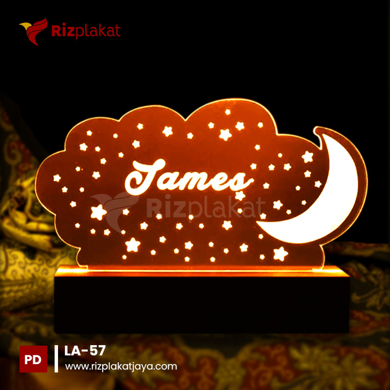 LA-57 Lampu Akrilik Karakter Lucu Kekinian