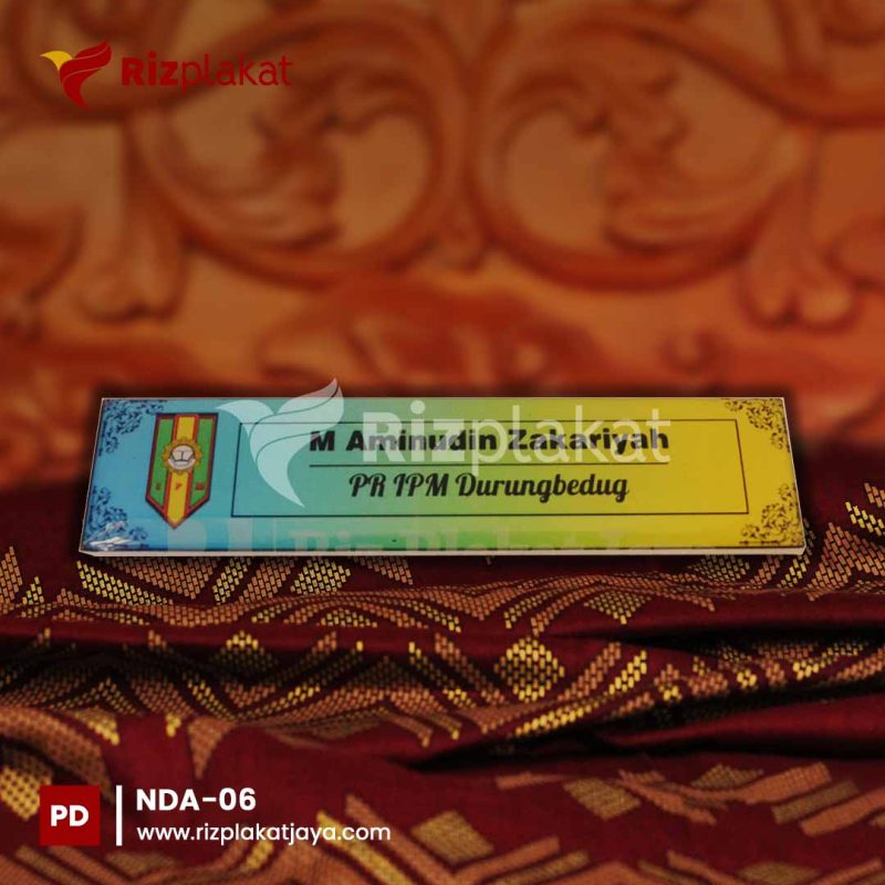 NDA-06 nama dada akrilik Surabaya
