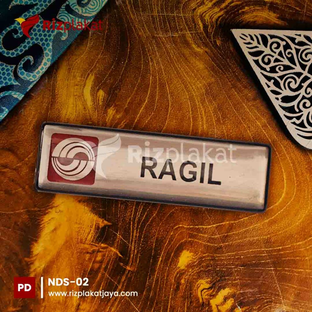 Cetak Nama Dada Stainless