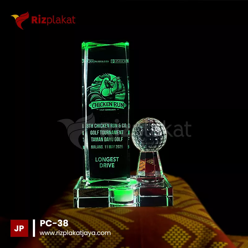 Plakat Kristal Turnamen Golf Eksklusif