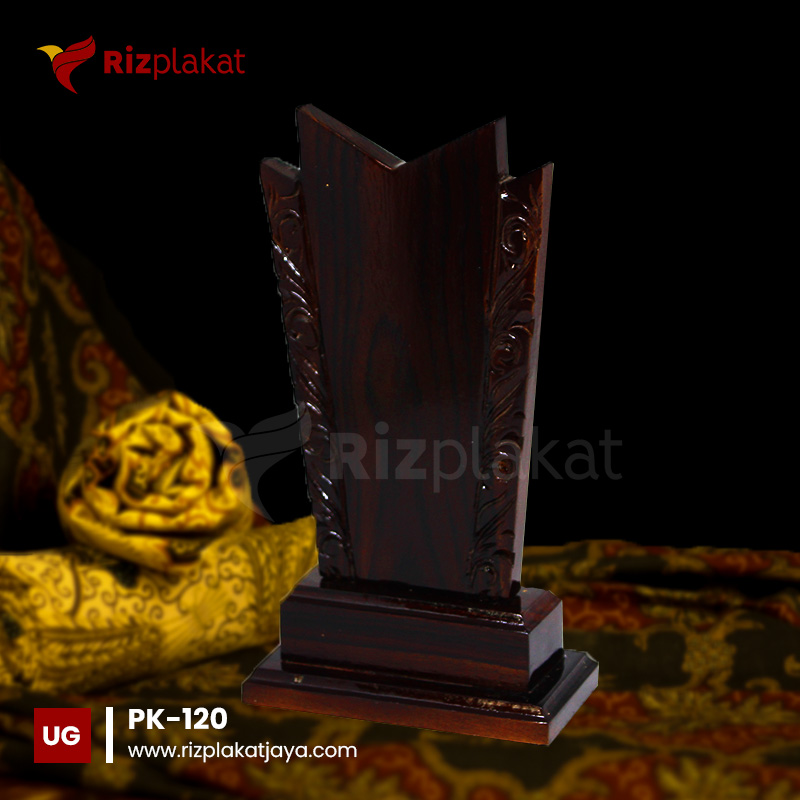 PK-120 Model Plakat Kayu Ukiran Batik