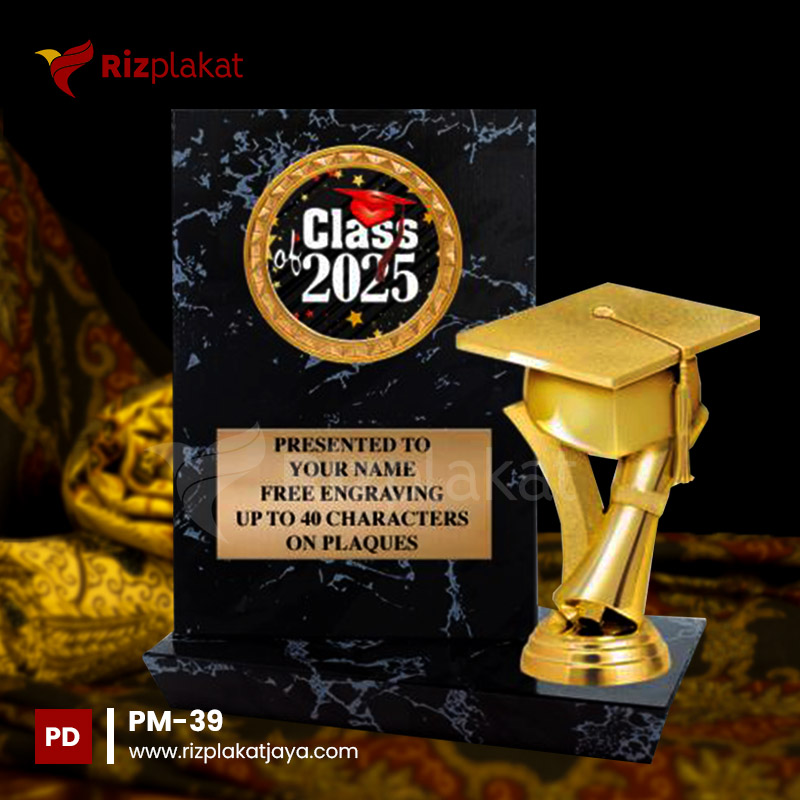 PM-39 Plakat Marmer Penghargaan Wisudawan