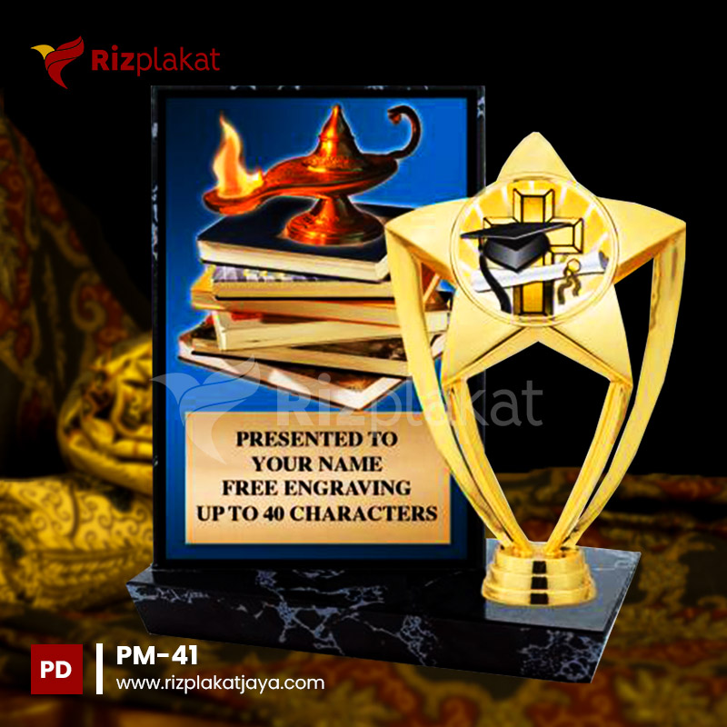 PM-41 Plakat Marmer Apresiasi Wisudawan