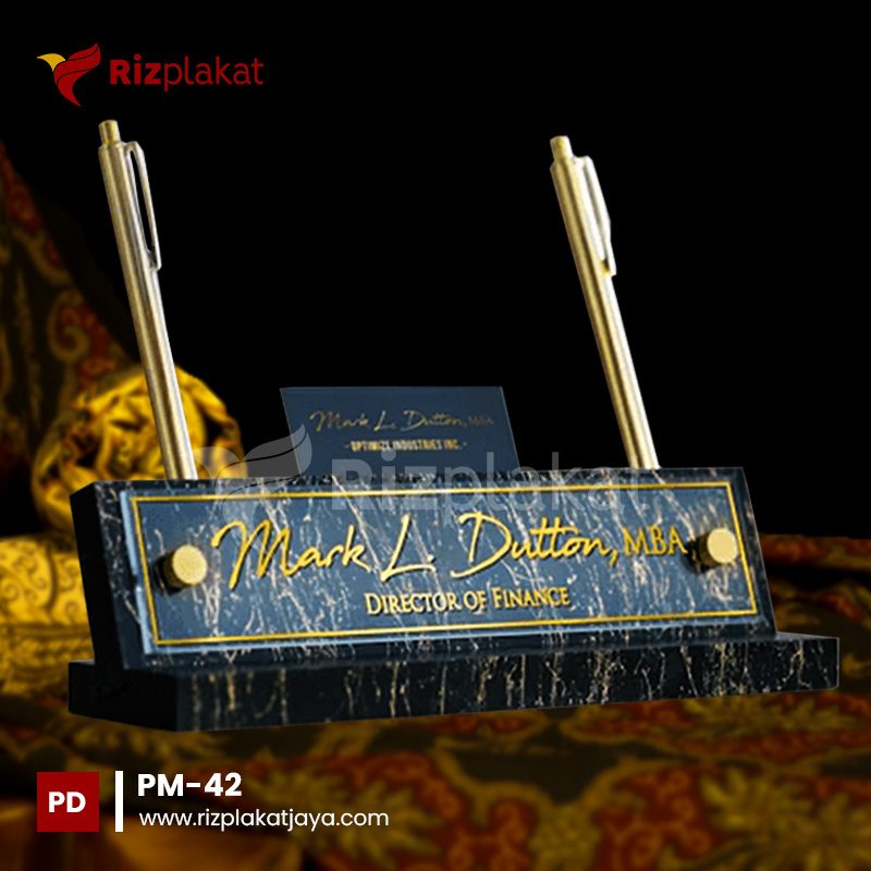 PM-42 Plakat Marmer Nama Meja Direktur