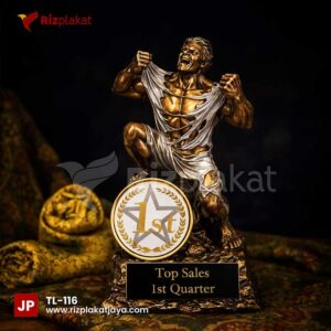 Piala Logam 3D Premium