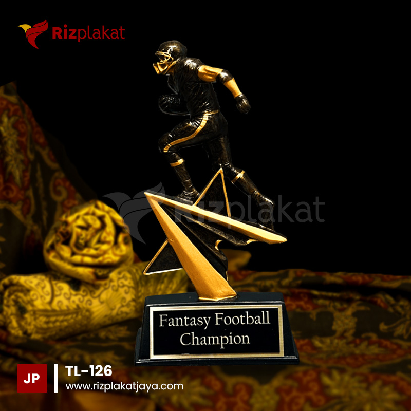 TL-126 Piala Logam Ilustrasi Lari