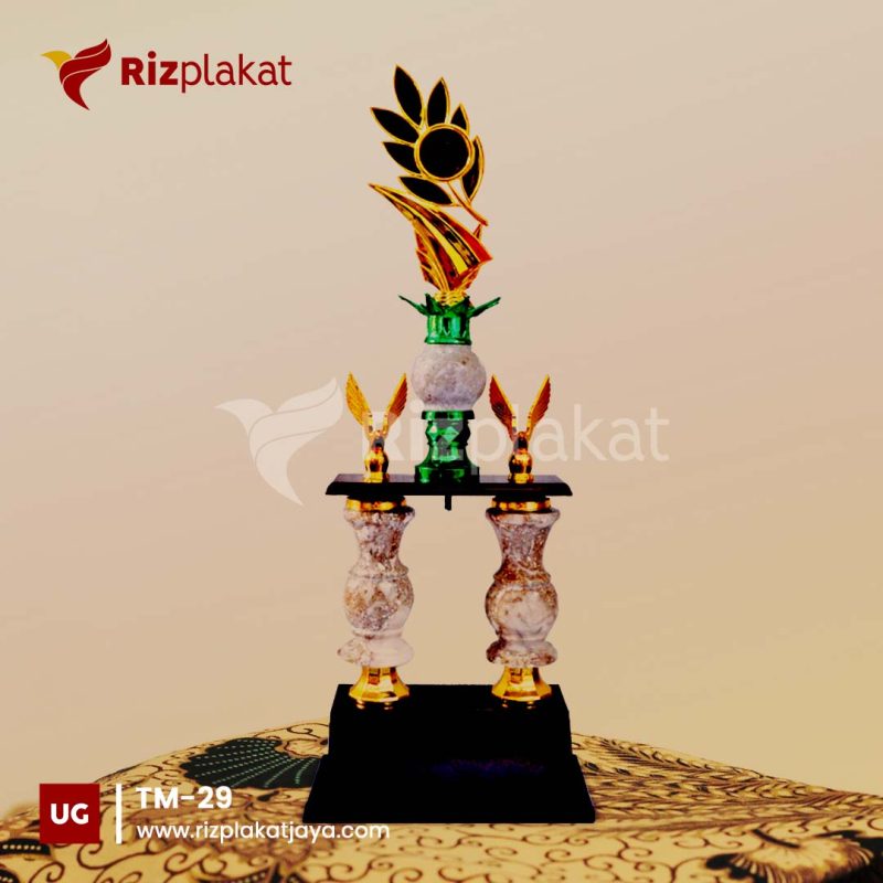 TM-29 trophy marmer tulisan