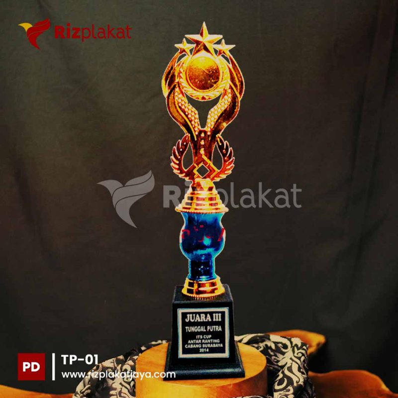 TP-01 Trophy plastik murah