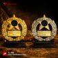 Piala Logam Acara Apresiasi Bentuk Bintang