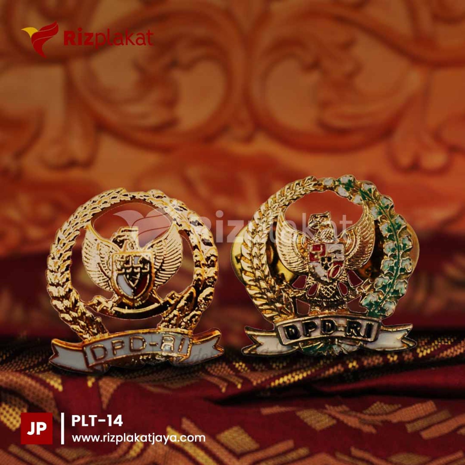 PLT-14 pin lencana timah DPR
