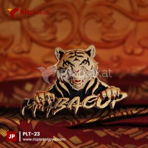Pin Lencana Eksklusif Harimau Emas