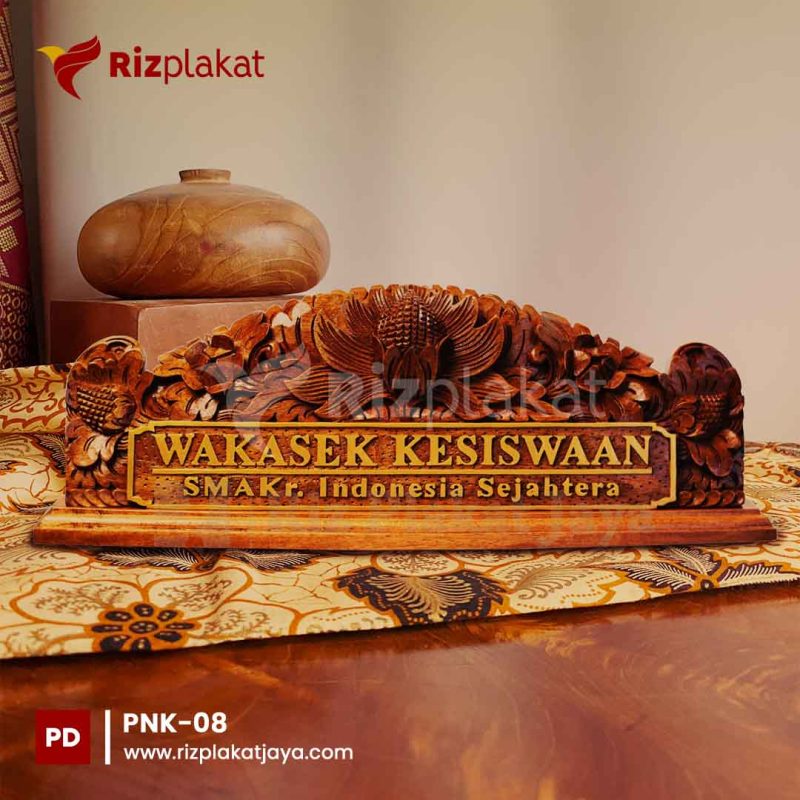 PNK-08 papan nama meja klasik