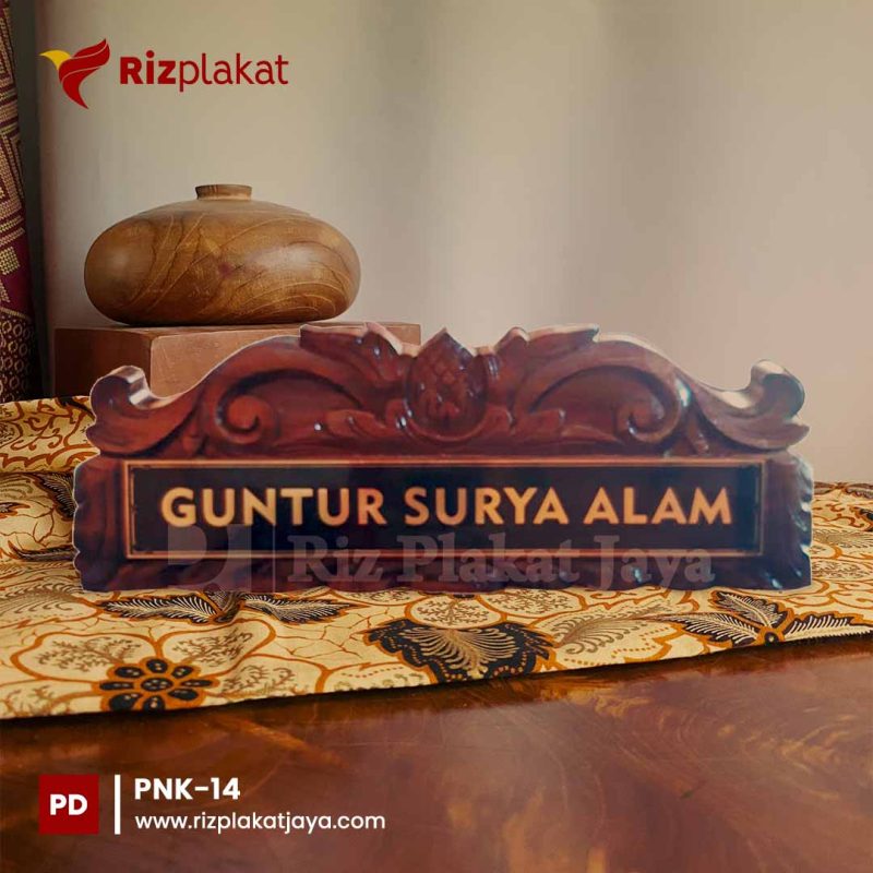 PNK-14 papan nama meja handmade