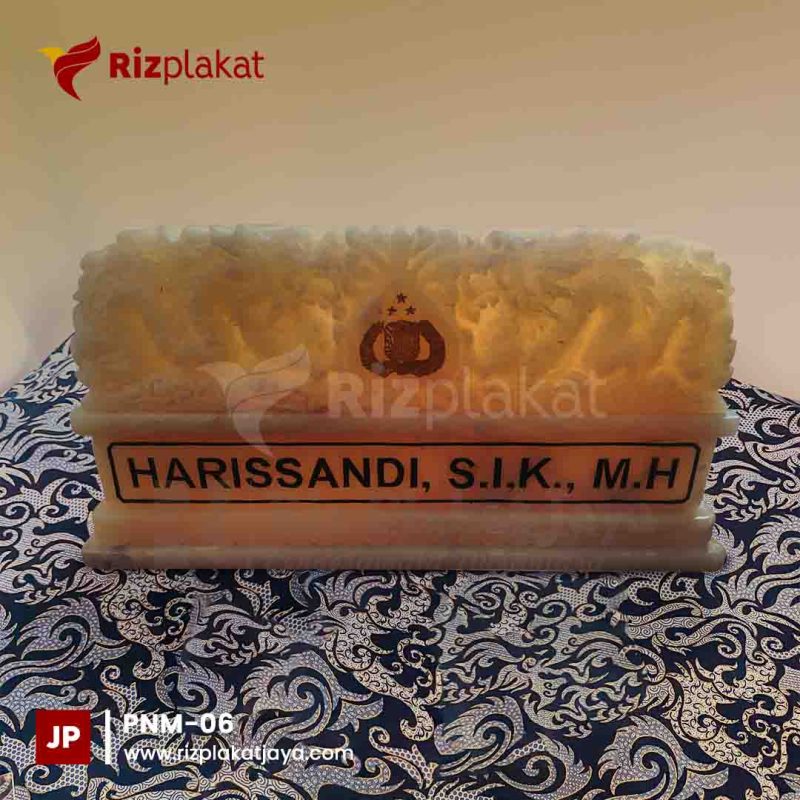PNM-06 Papan Nama Marmer Unik
