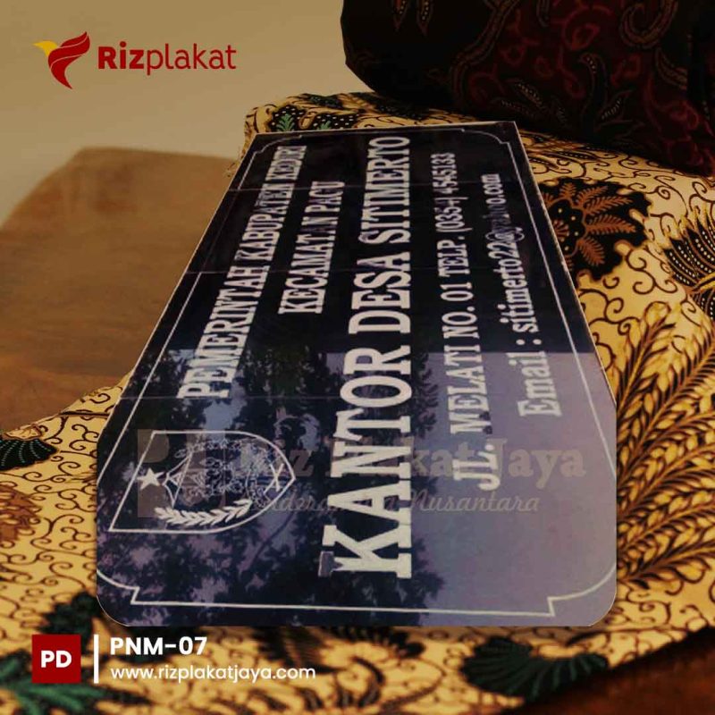 PNM-07 Papan Nama Granit Kantor