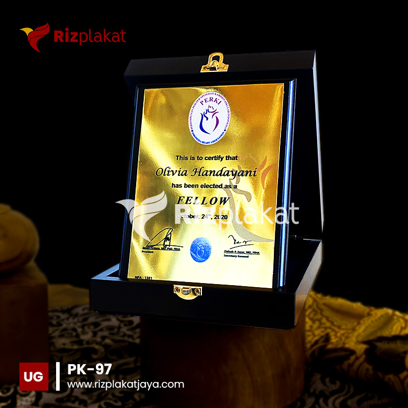 PK-97 Plakat Kayu Apresiasi Kerja Sama