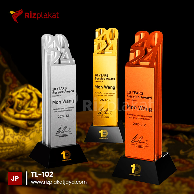 TL-102 Trophy Logam Satuan dan Grosir