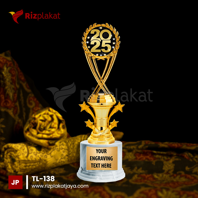 TL-138 Piala Logam Custom Tulisan dan Logo