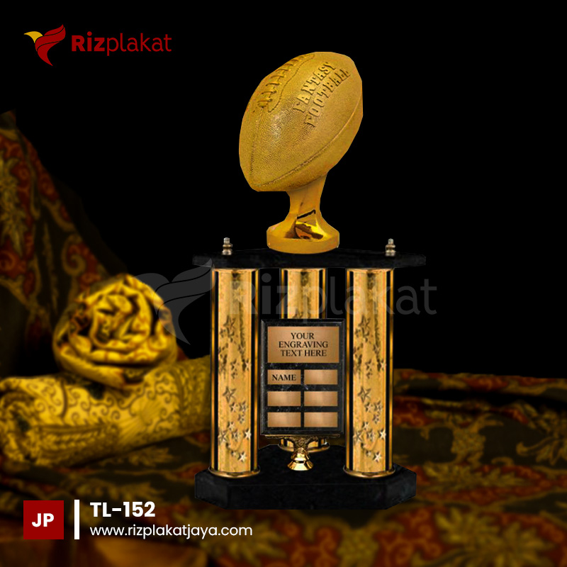 Trophy Logam Custom Logo Instansi