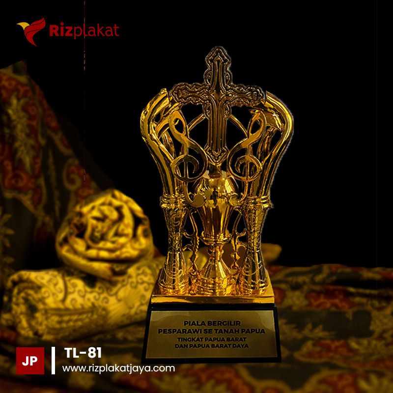 TL-81 Piala Logam Bergilir Mewah