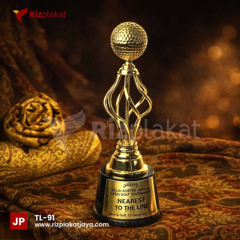 Piala Logam Event Turnamen Golf – Trofi Eksklusif untuk Menghargai Para Juara Lapangan Hijau