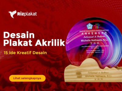 contoh desain plakat akrilik