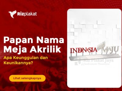 jual papan nama meja akrilik