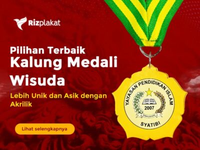 kalung medali wisuda bahan akrilik