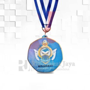medali wisuda logo sekolah