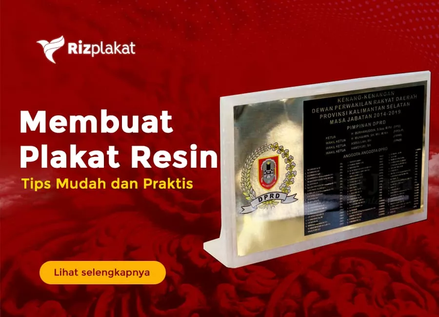 membuat plakat resin sendiri