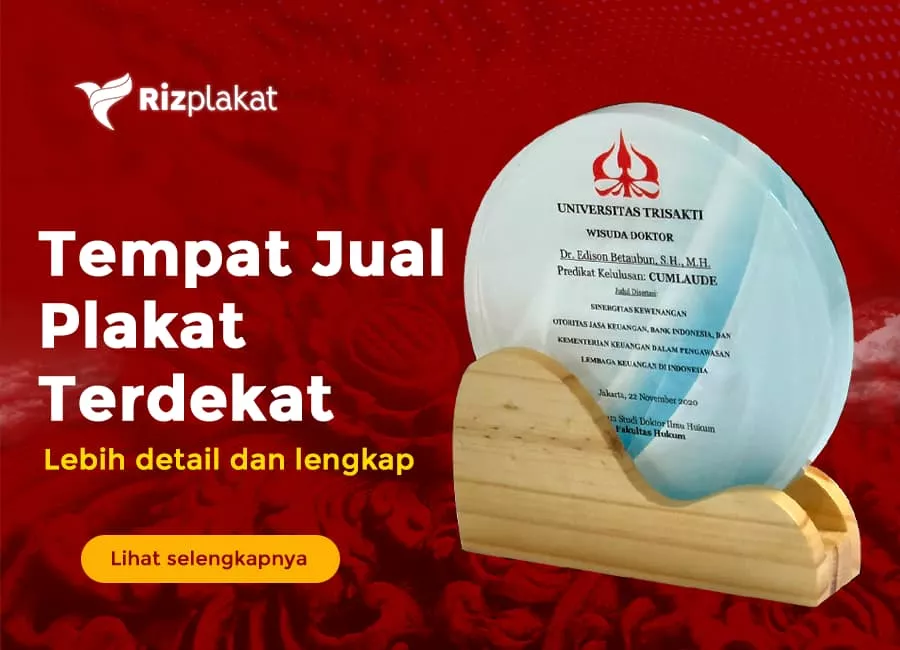 tempat jual plakat surabaya