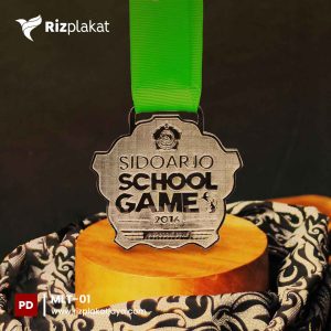 medali wisuda timah