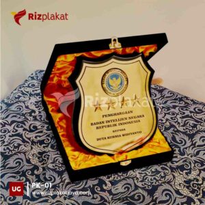 Plakat Kayu Penghargaan BIN Republik Indonesia