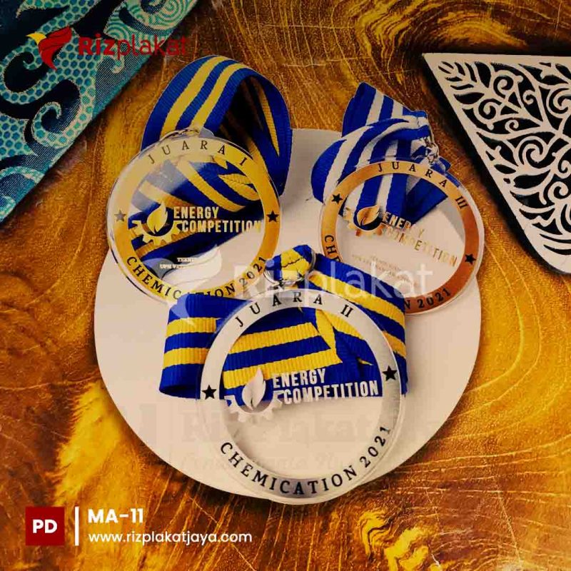 MA-11 Medali akrilik print UV