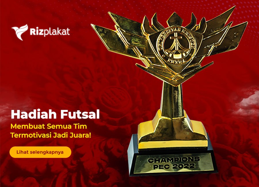 Trophy Logam hadiah futsal