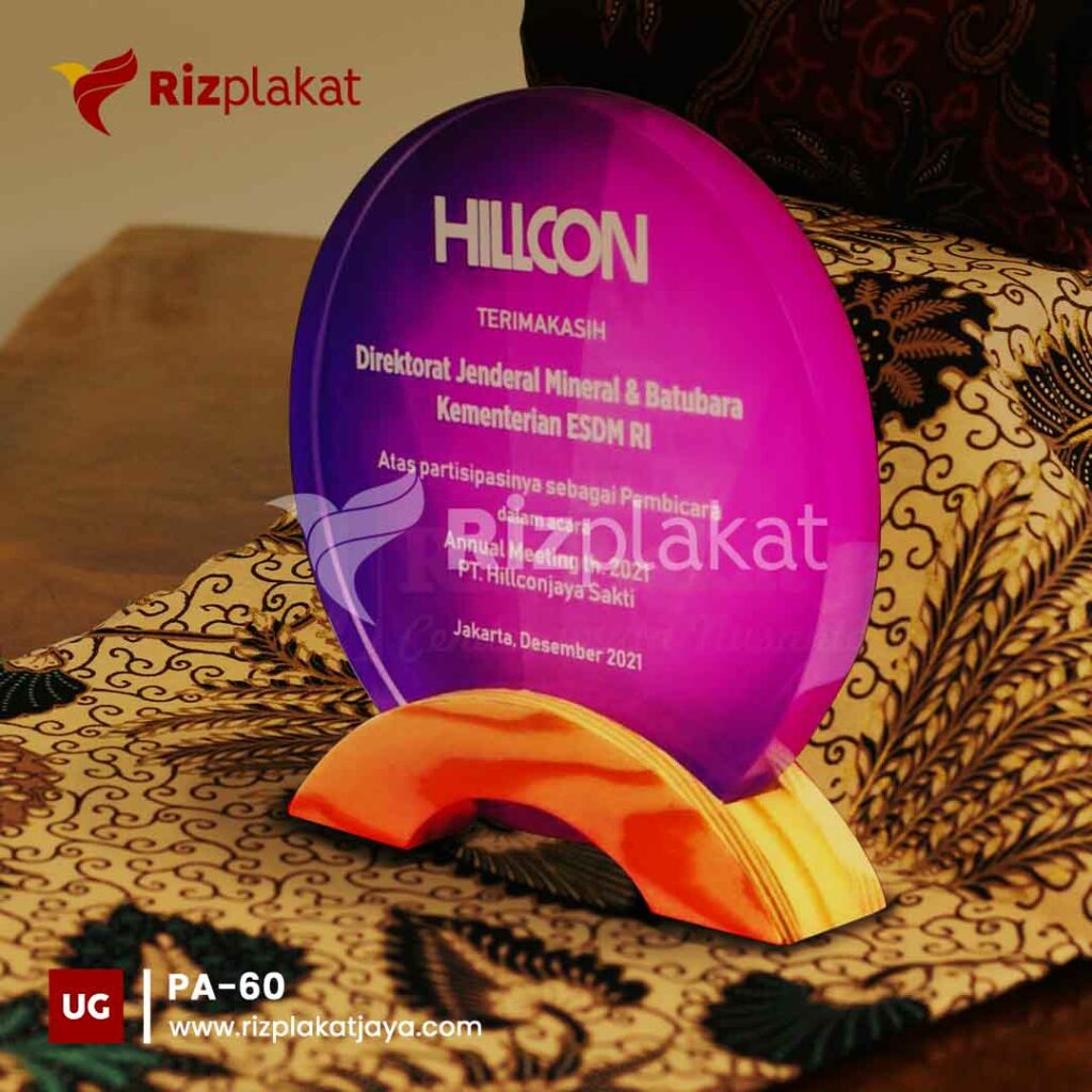 Plakat Akrilik PT. Hilconjaya Sakti