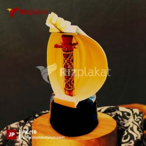 Plakat Kayu Miniatur Sasando