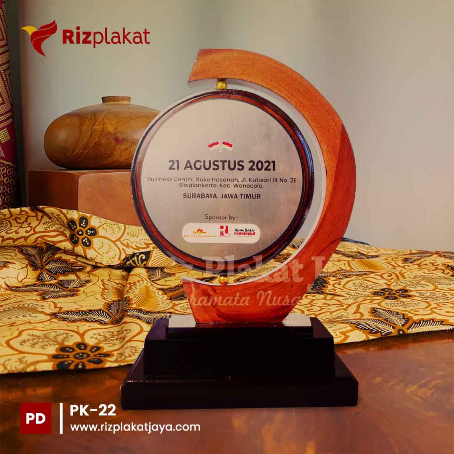 PK-22 plakat kayu jakarta