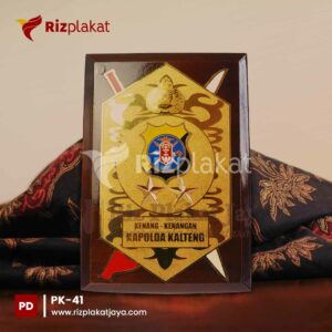 Plakat Kayu Polda Kalimantan Tengah