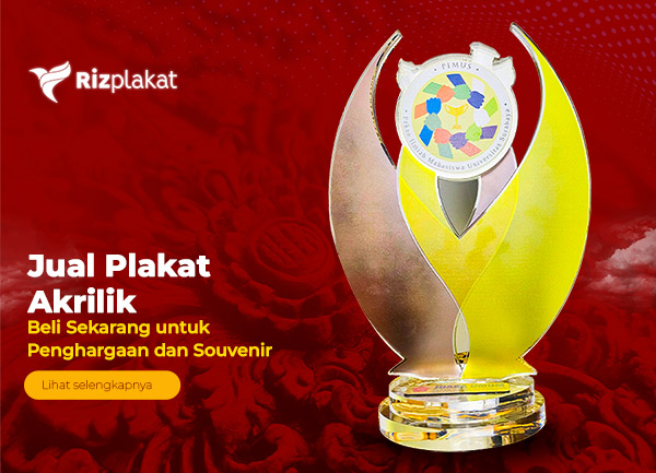 jual plakat akrilik souvenir