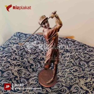 Plakat Logam Unik untuk Turnamen Golf