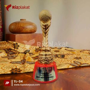 Trophy Logam Golf 3D Custom