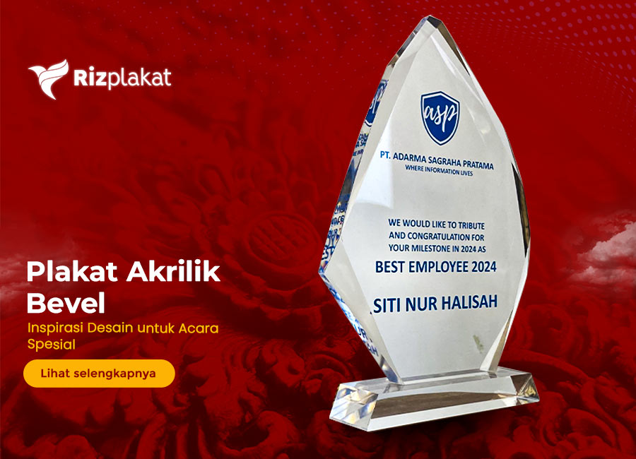 plakat akrilik bevel spesial