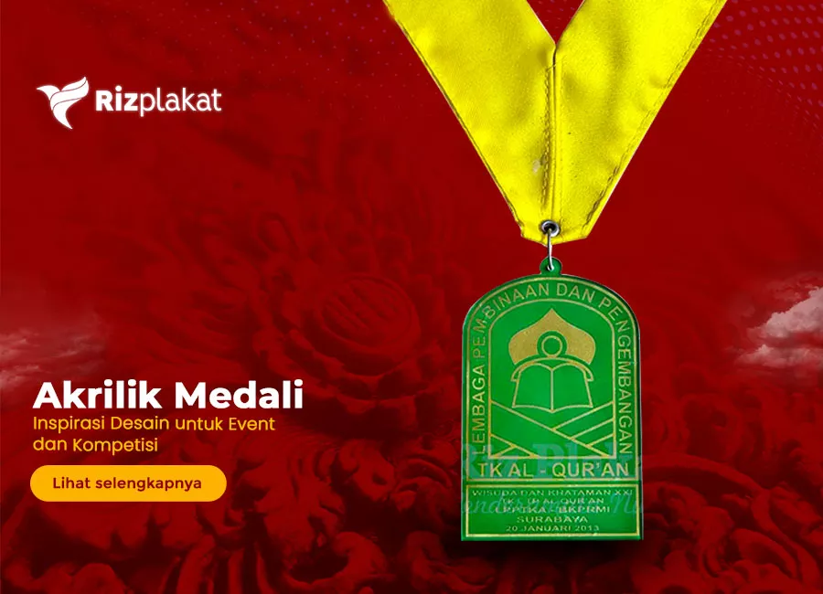 inspirasi desain medali akrilik