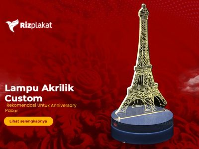 lampu akrilik custom anniversary