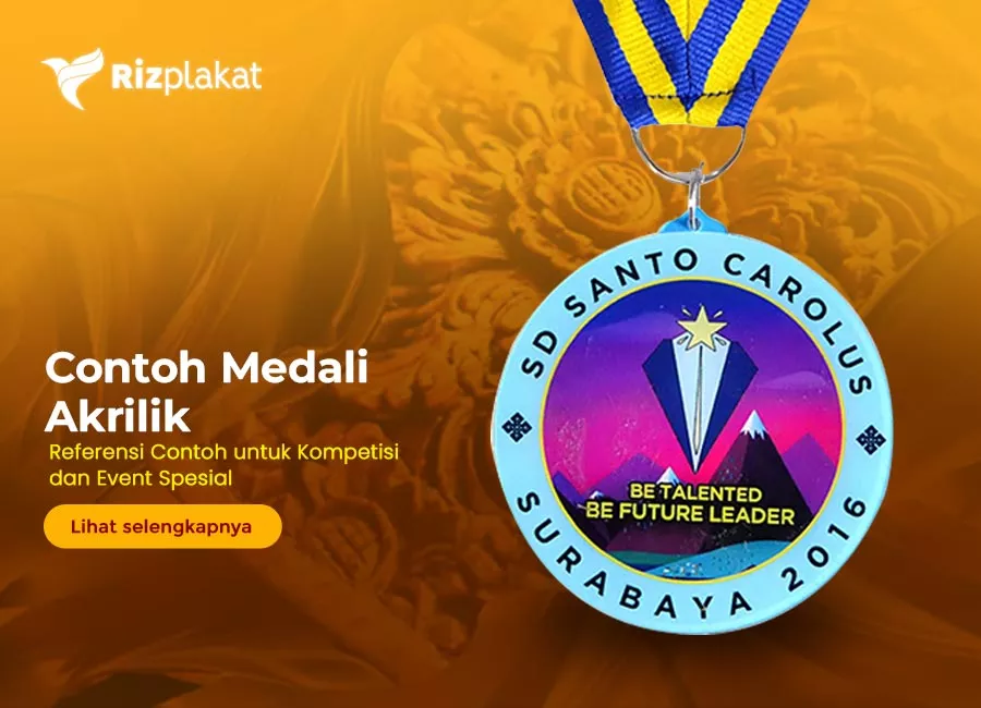 contoh medali akrilik spesial